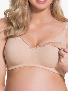 CAKE MATERNITY CROISSANT FULL CUP NURSING BRA Nude Tan | Size 38F